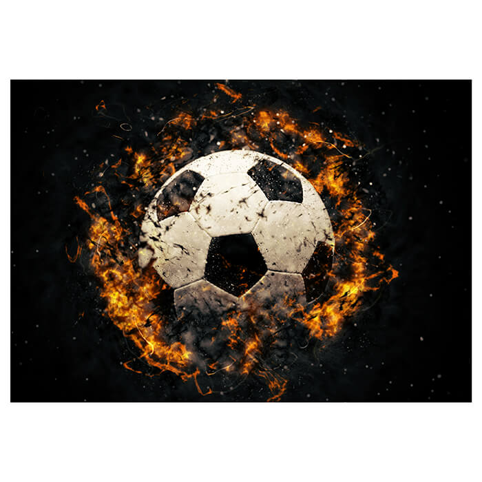 Fototapete Close-up Fussball Feuer Ball M4908 - Bild 2