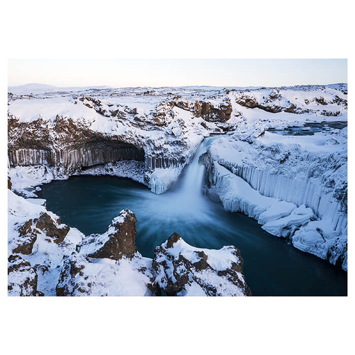 Fototapete Berge Wasserfall Schnee M6757 - Bild 2