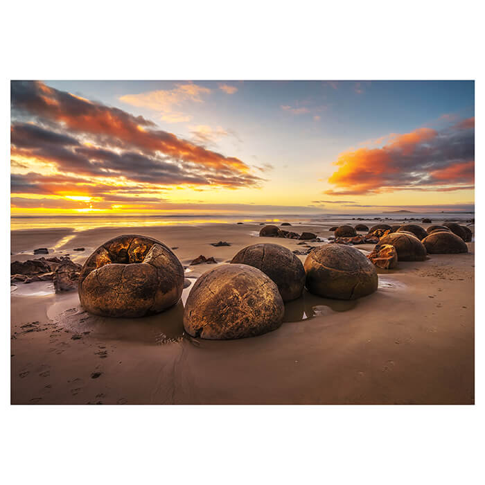 Fototapete Meer Strand Steine Wolken M6862 - Bild 2