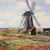 Türtapete Tulip Fields with the Rijnsburg Windmill, Claude Monet M1551