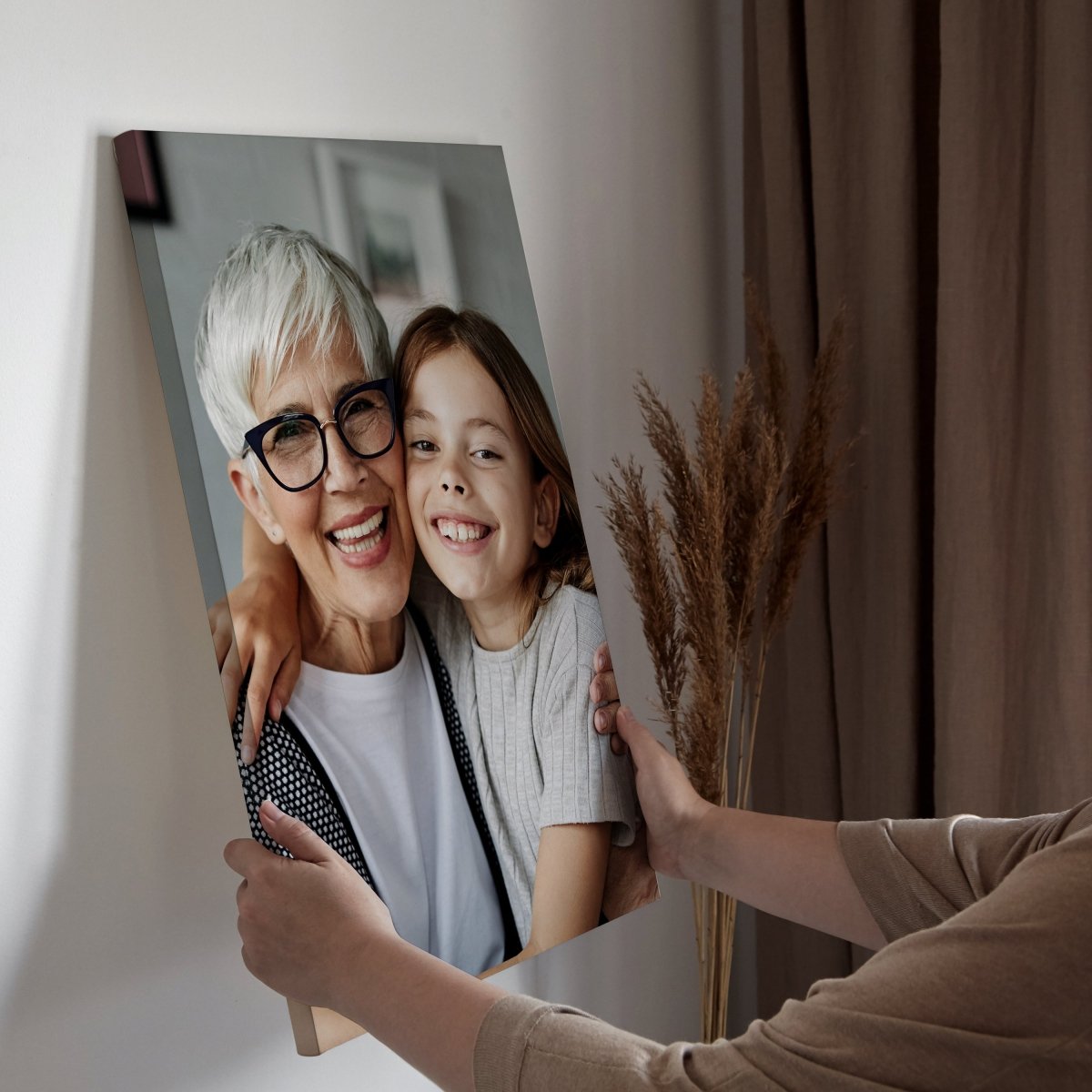 Dein Foto auf Leinwand für Oma und Opa