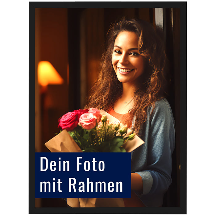 Dein Foto als Poster mit Rahmen