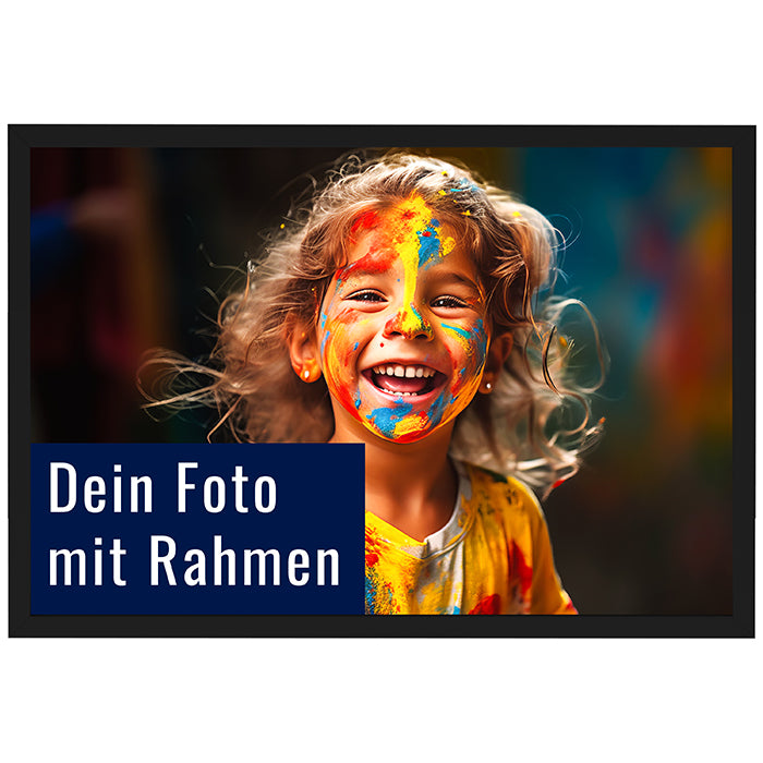 Dein Foto als Poster mit Rahmen