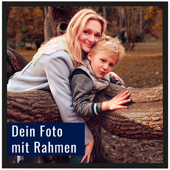 Dein Foto als Poster mit Rahmen