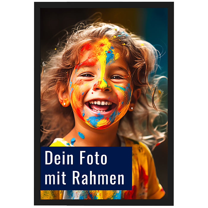 Dein Foto als Poster mit Rahmen