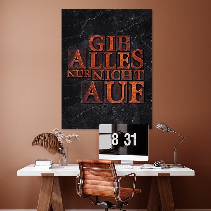 Acrylbild Acrylbild Motivation, Hochformat, Spruch M0003 M0003 - Bild 2