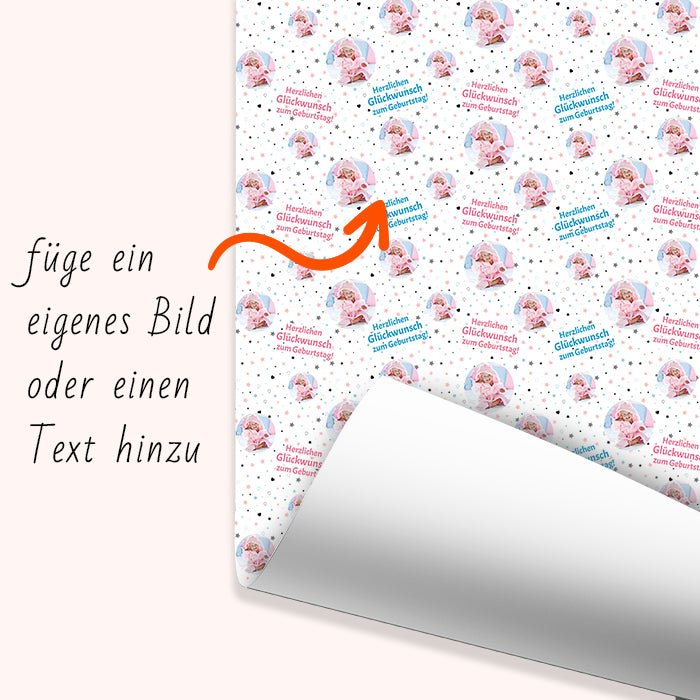 Geschenkpapier personalisiert Geschenkpapier Sterne Baby - Bild 6