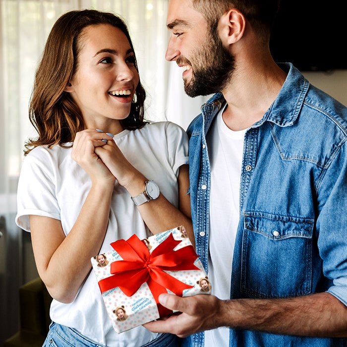 Geschenkpapier personalisiert Geschenkpapier Punkte Baby - Bild 4