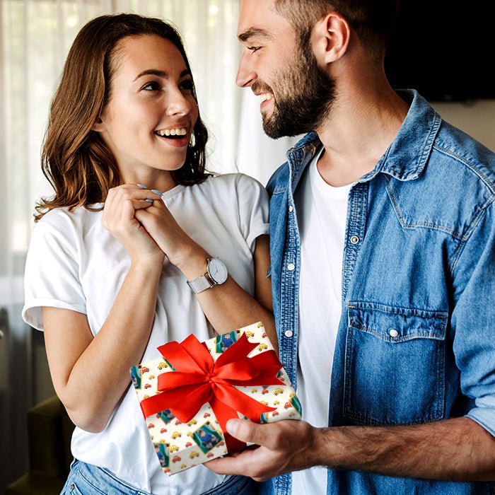 Geschenkpapier personalisiert Geschenkpapier Autos Baby - Bild 4