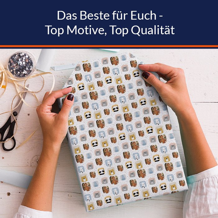 Geschenkpapier personalisiert Geschenkpapier Tiere Baby - Bild 5