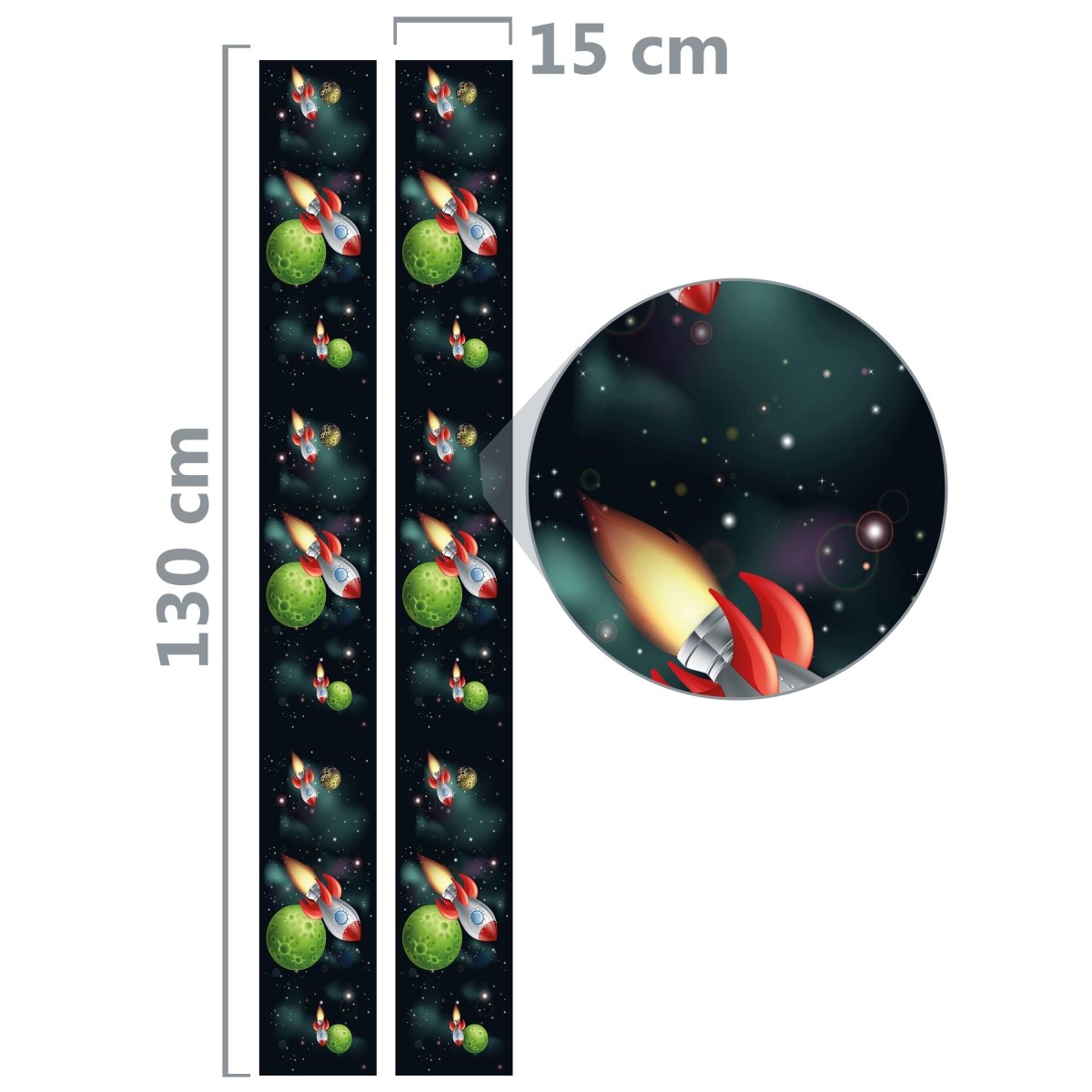 Bordüre Rakete im Weltraum M0010 entdecken - Bild 5