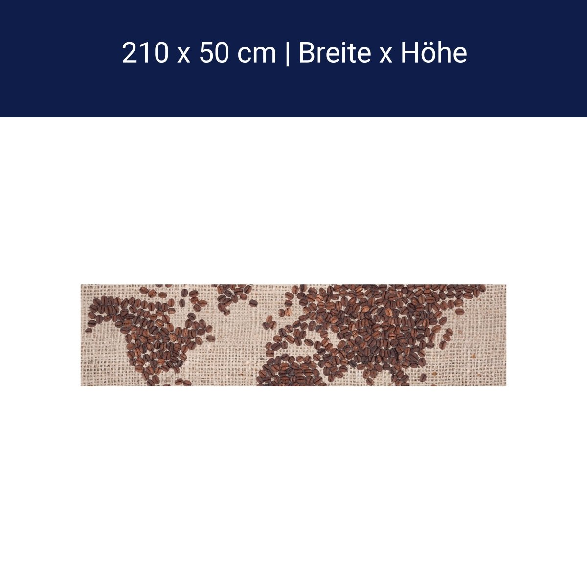 Küchenrückwand Weltkarte Kaffee M0012