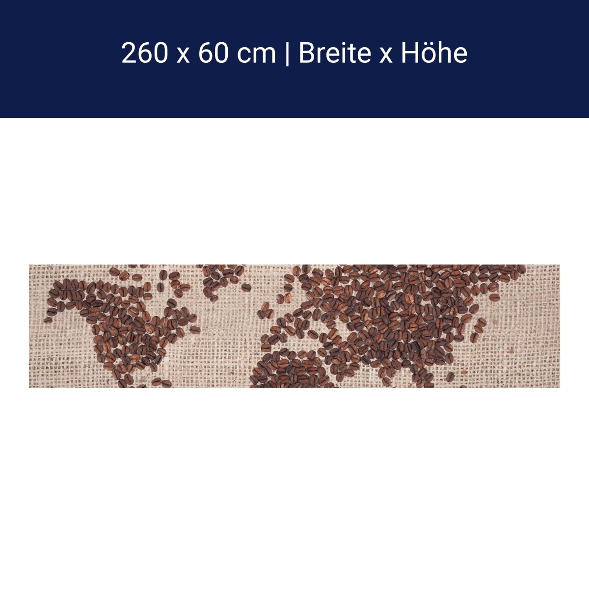 Küchenrückwand Weltkarte Kaffee M0012