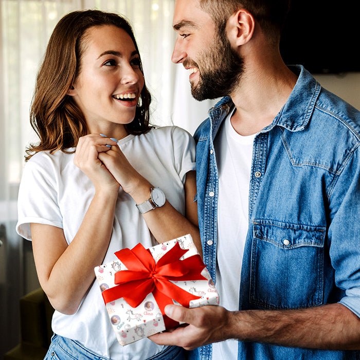 Geschenkpapier personalisiert Geschenkpapier Einhorn Mädchen - Bild 4