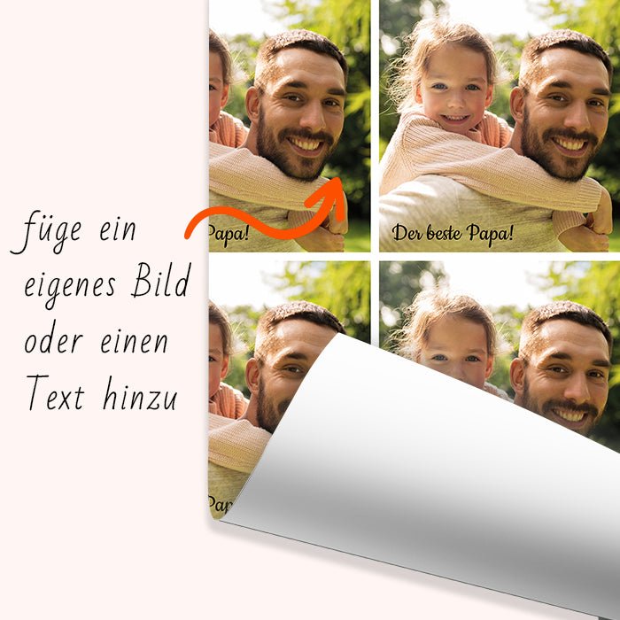 Geschenkpapier personalisiert Geschenkpapier 1 Foto Quadrat - Bild 6