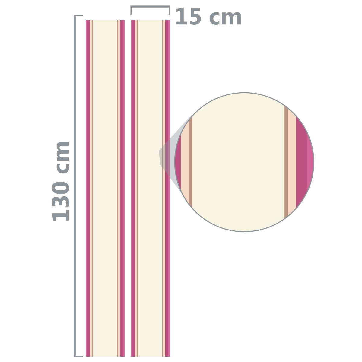 Bordüre Streifen rosa M0040 entdecken - Bild 5