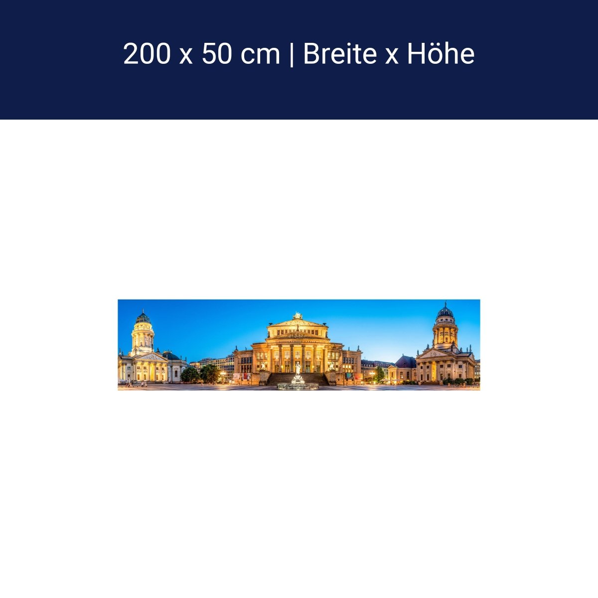 Panorama-Fototapete Gendarmenmarkt in Berlin M0040