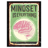 Wandbild Acrylglas Motivation, Mindset is everything, Vintage M0046