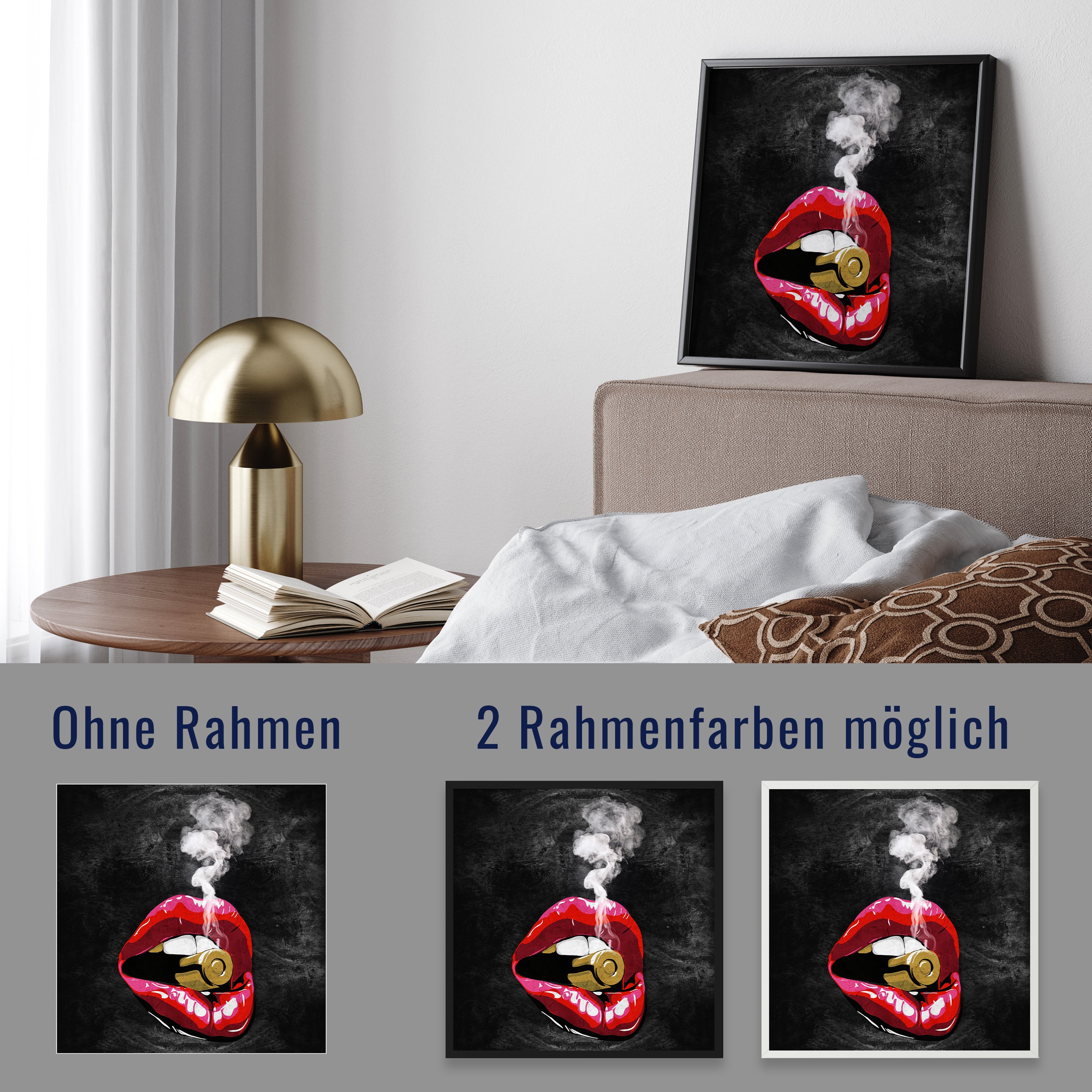 wandmotiv24 Poster, Poster - Lippen - M0047 - Bild 4