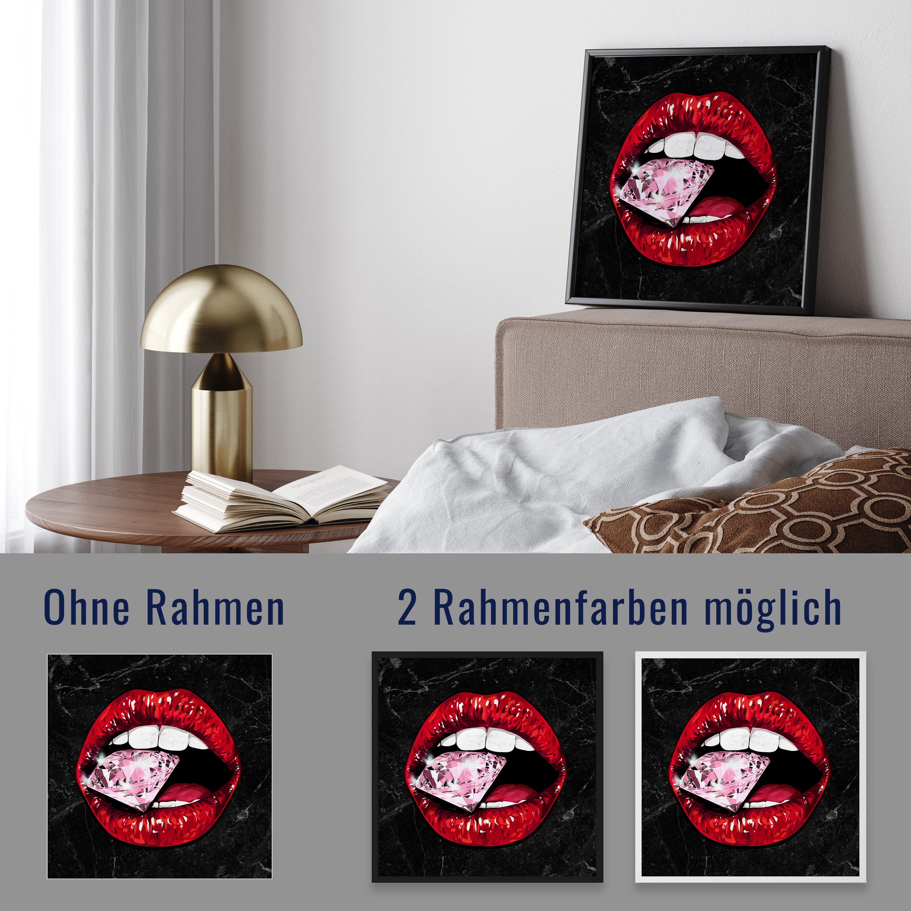 wandmotiv24 Poster, Poster - Lippen - M0048 - Bild 4