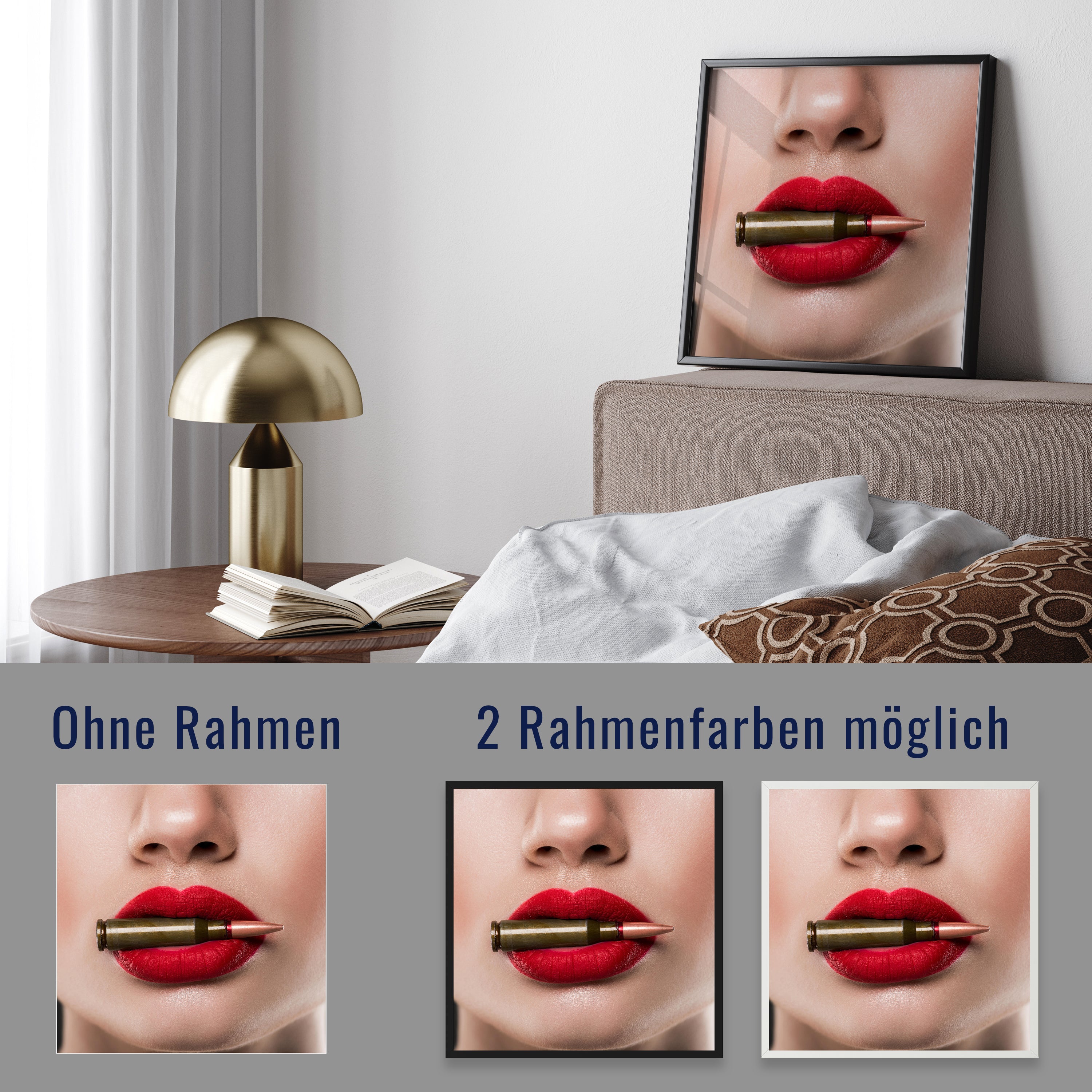 wandmotiv24 Poster, Poster - Lippen - M0055 - Bild 4