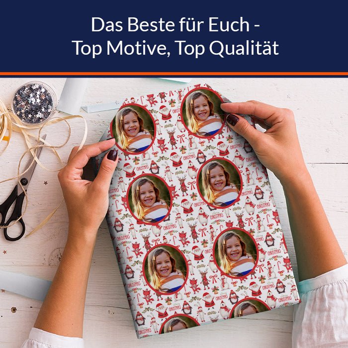 Geschenkpapier personalisiert Geschenkpapier Weihnachten Fuchs Foto M0058 - Bild 5