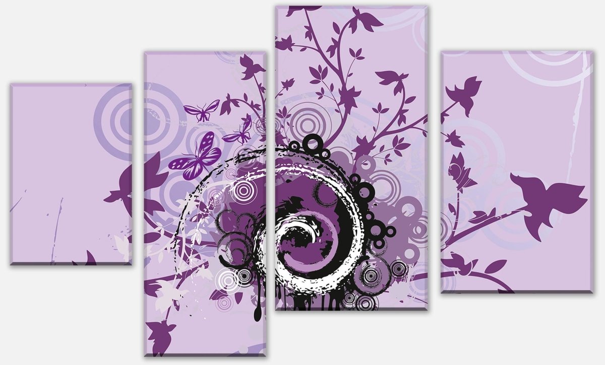 Leinwandbild Mehrteiler Violet Dream M0071