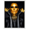 Poster Gold collection, Model mit goldenen Highlights, Schmuck M0072