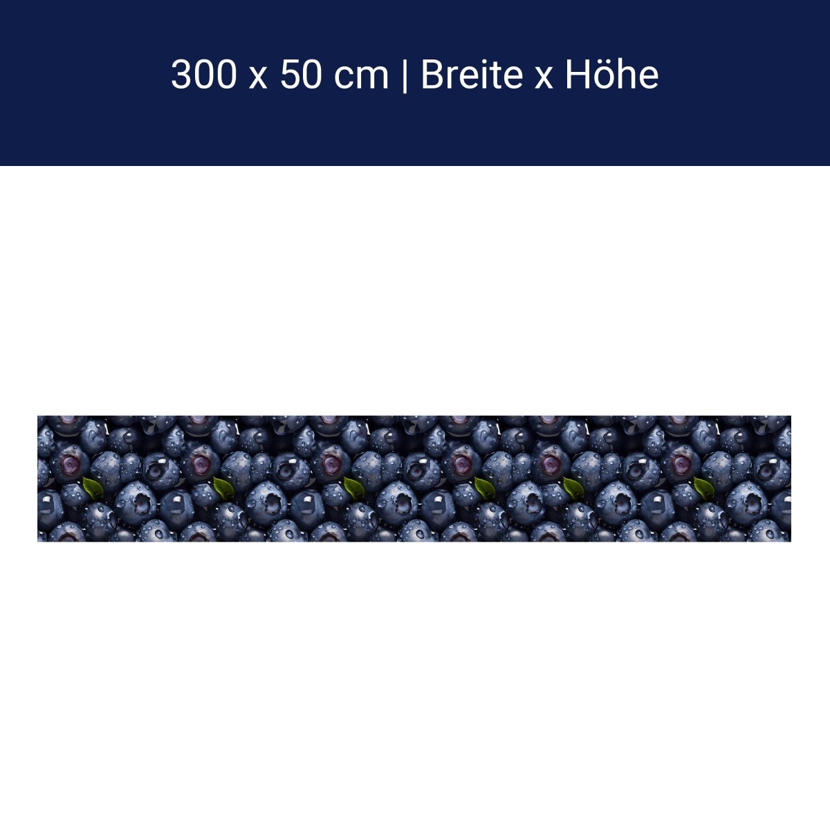 Panorama-Fototapete Blaubeeren M0094