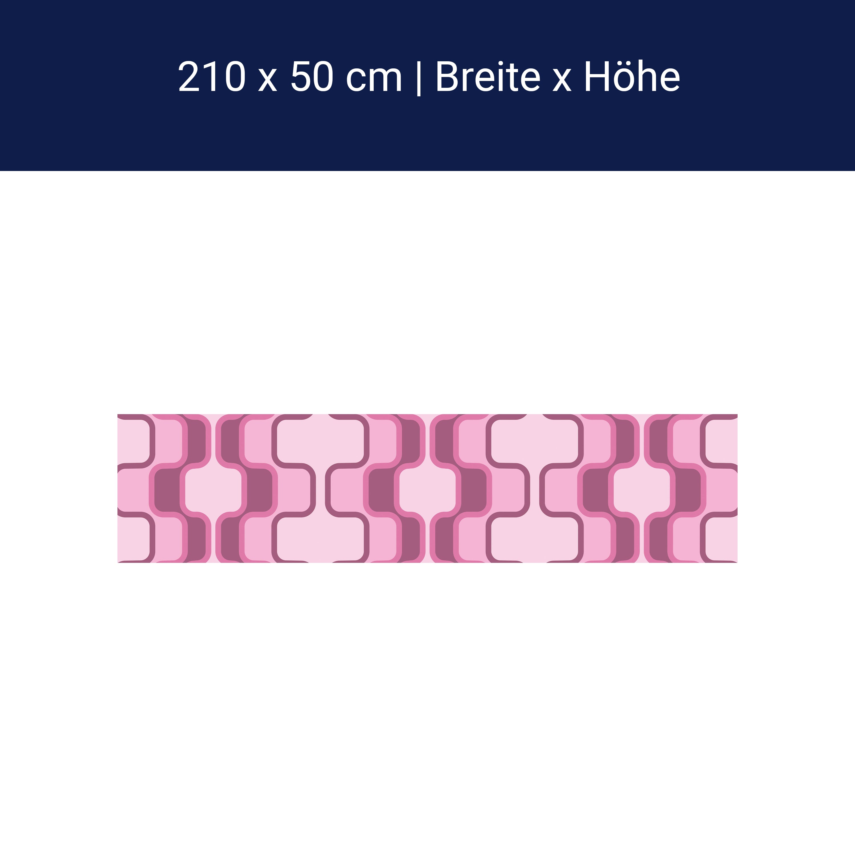 Küchenrückwand Retromuster Pink Muster M0112