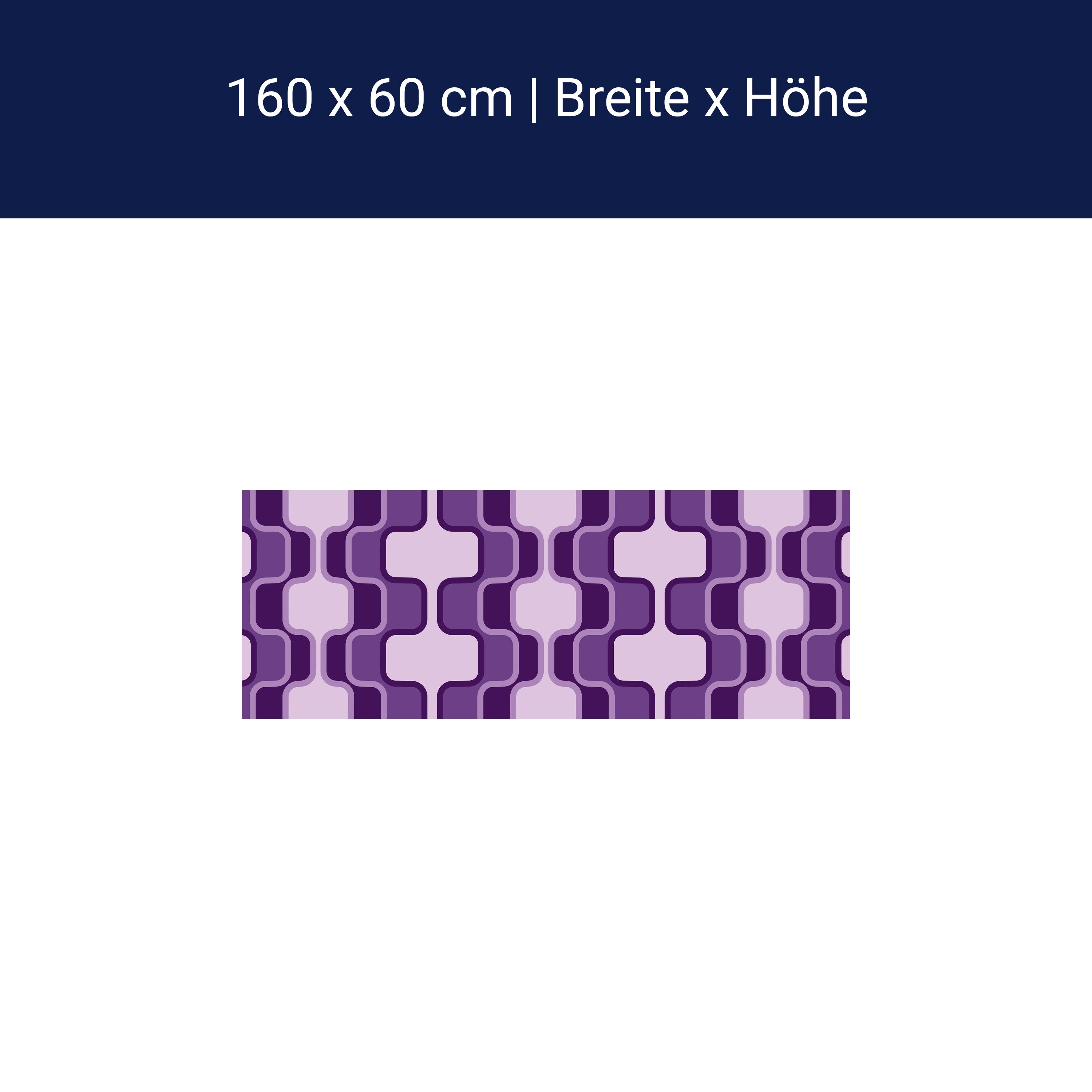 Küchenrückwand Retromuster Violett Muster M0115