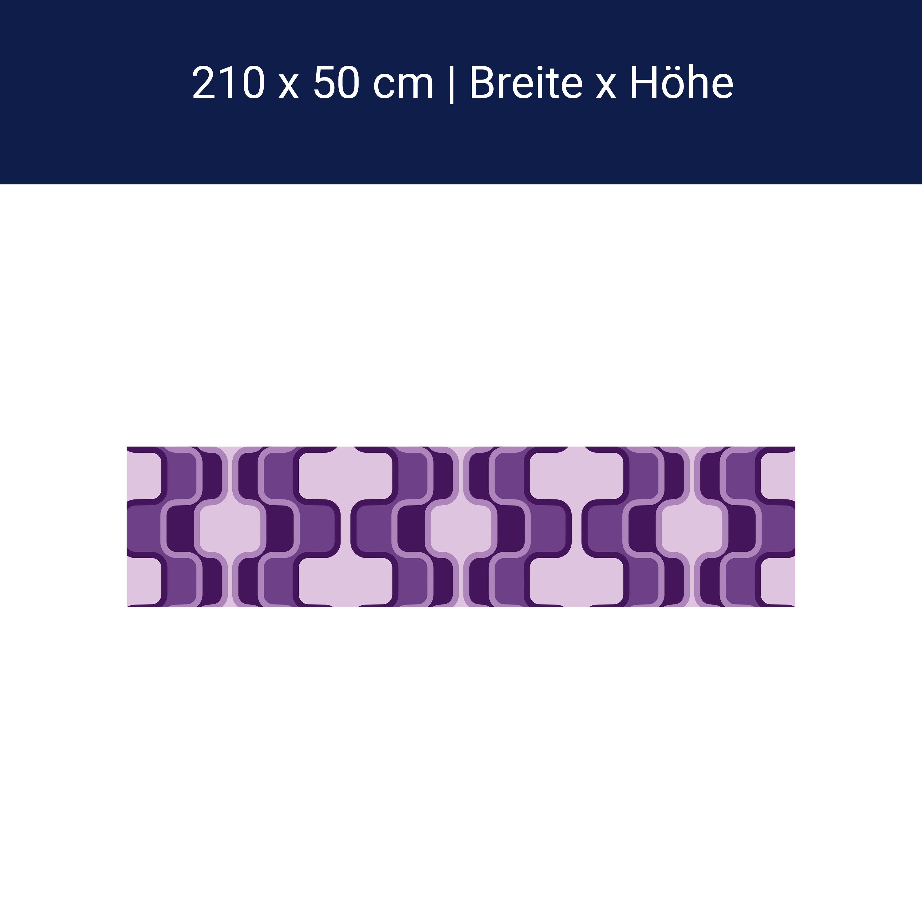 Küchenrückwand Retromuster Violett Muster M0115