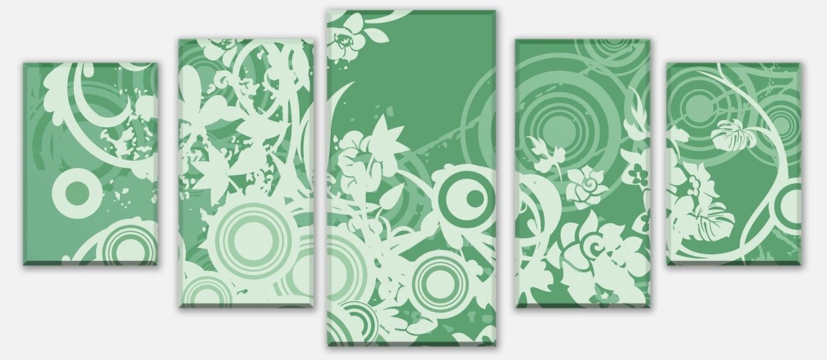 Leinwandbild Mehrteiler Tina Floral M0132 entdecken - Bild 1