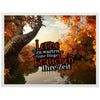 Poster Lerne zu warten, See, Herbst M0154