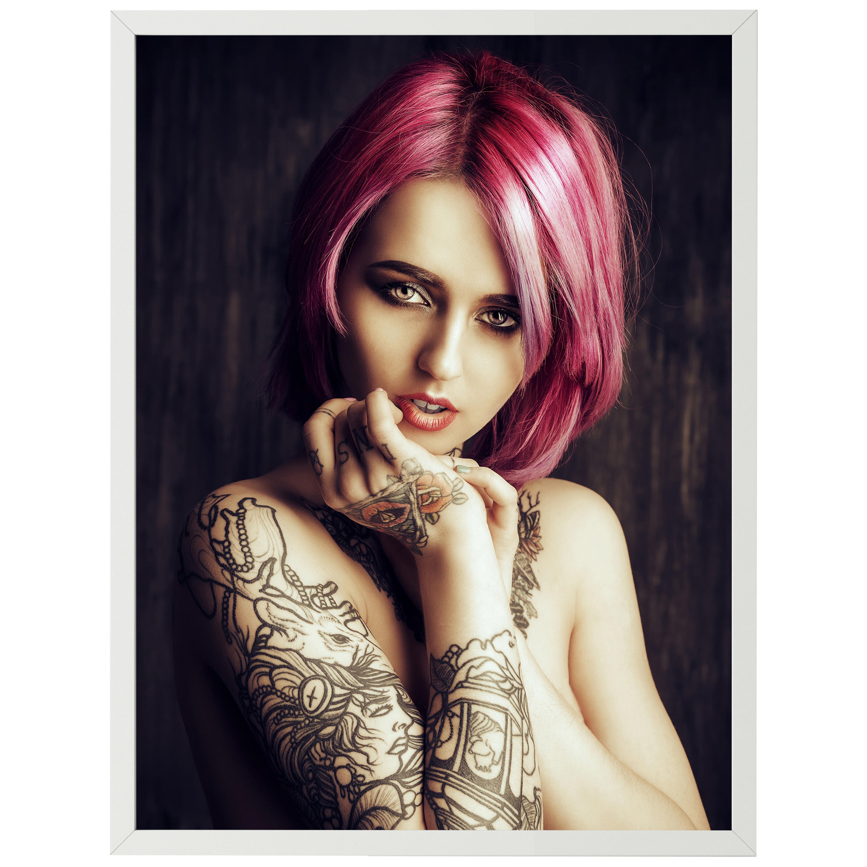 wandmotiv24 Poster, Poster - Frau, Tattoo, Oberarm - M0171 - Bild 1