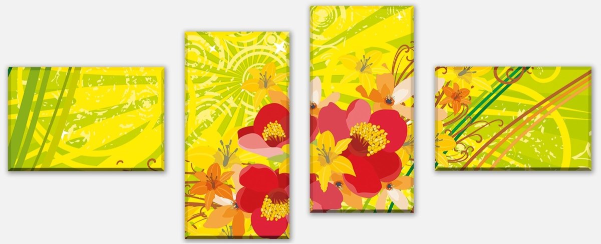 Leinwandbild Mehrteiler Sara Floral M0184