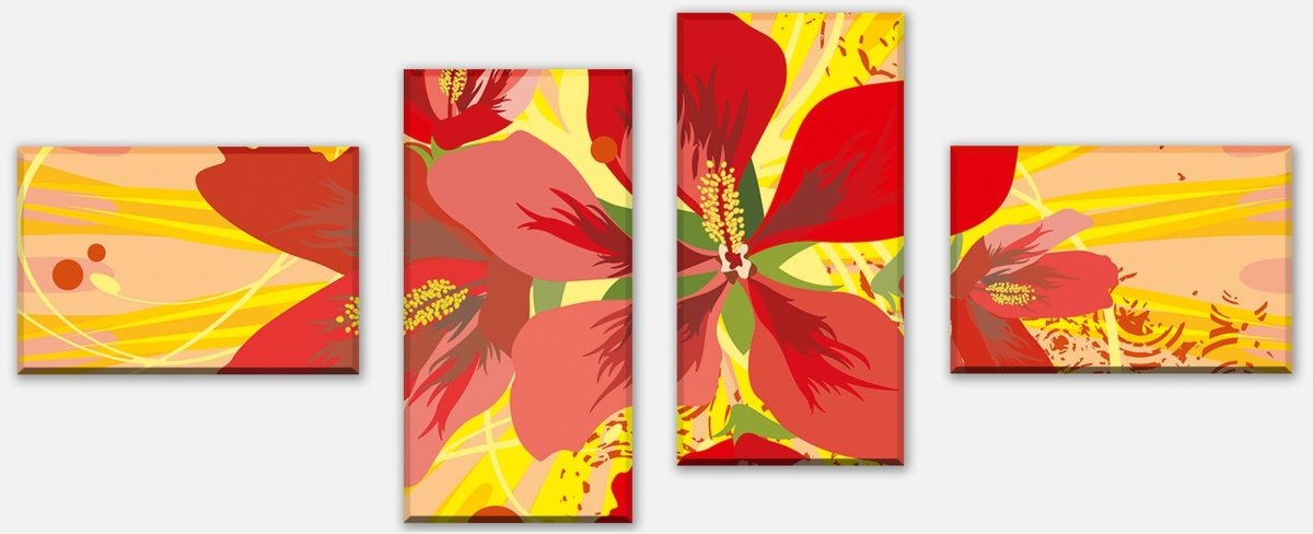 Leinwandbild Mehrteiler Victoria Floral M0188