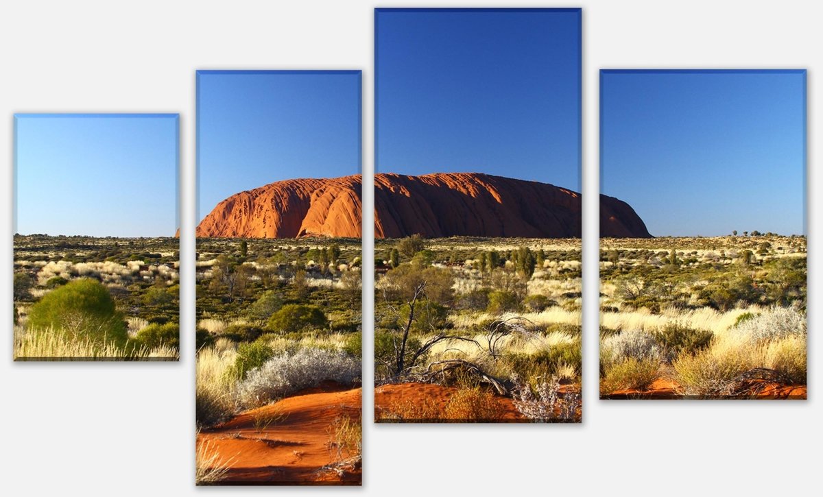 Leinwandbild Mehrteiler Ayers Rock Sunrise M0204