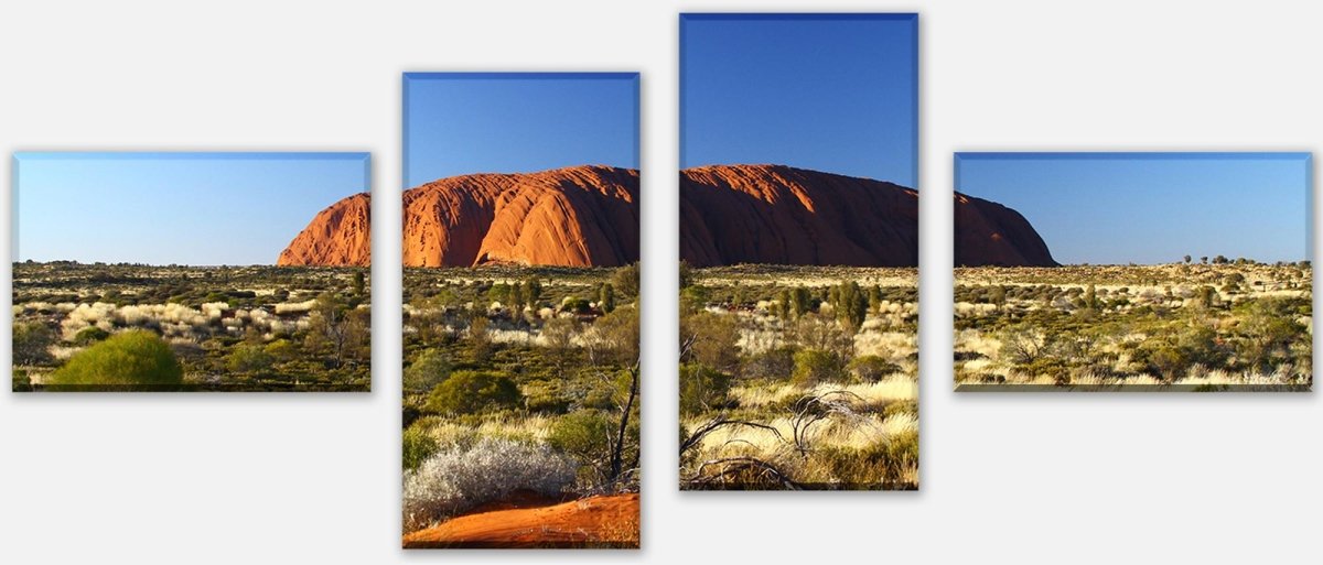 Leinwandbild Mehrteiler Ayers Rock Sunrise M0204