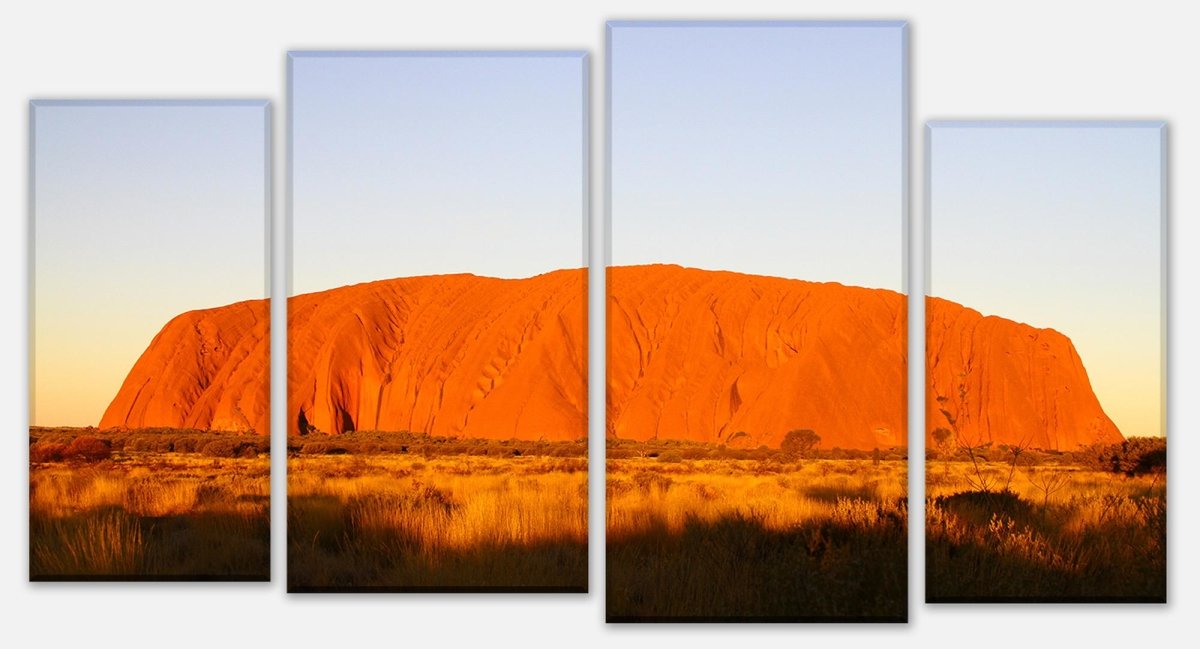 Leinwandbild Mehrteiler Ayers Rock Sunset Natur M0205
