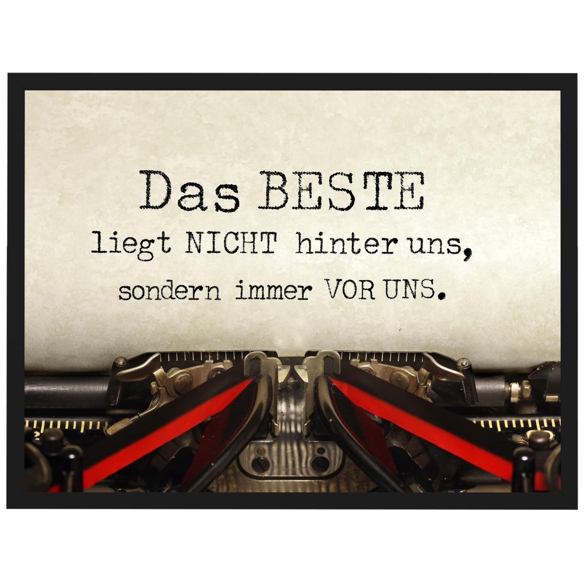 wandmotiv24 Poster, Poster - Schreibmaschine, Spruch, Vintage - M0205 - Bild 1