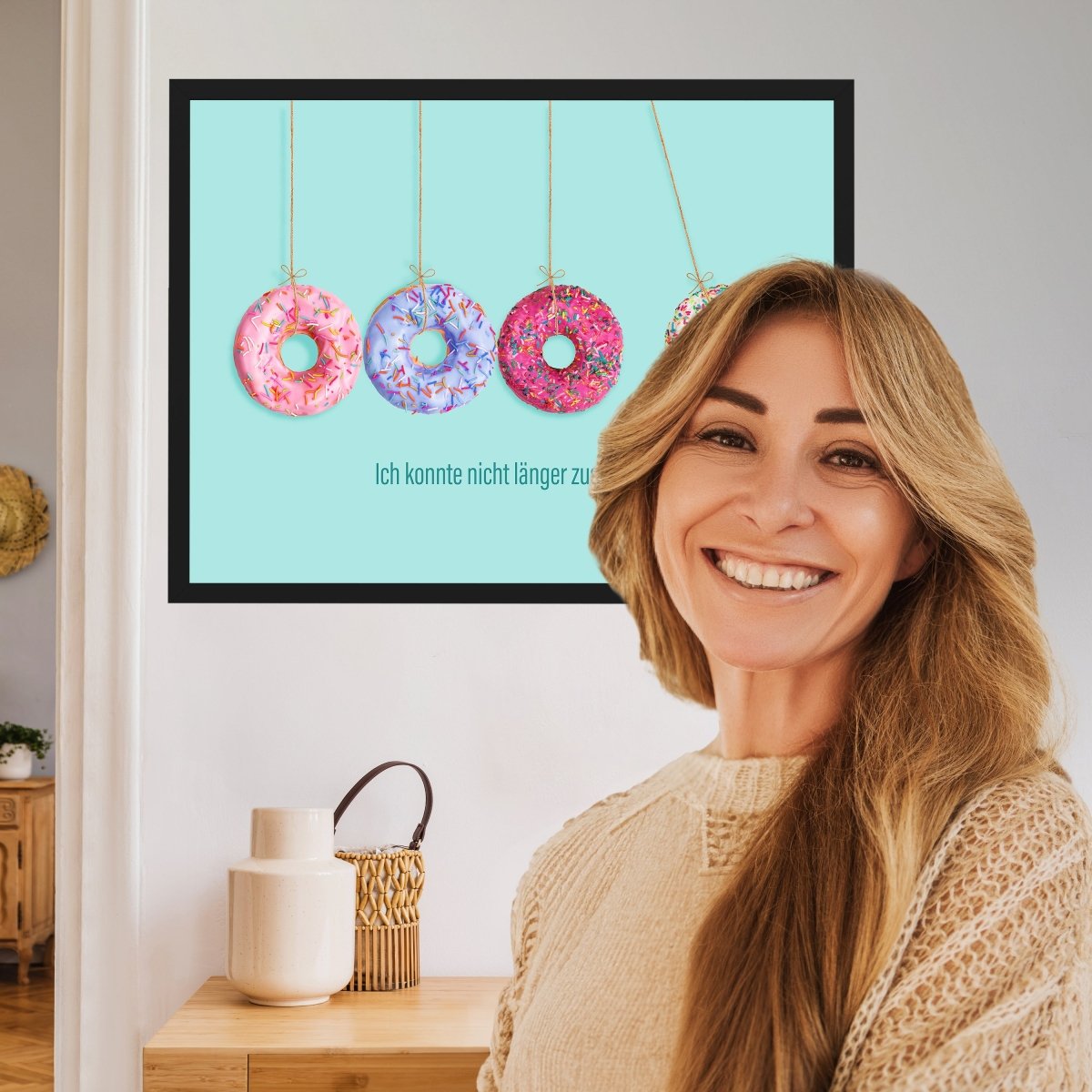 wandmotiv24 Poster, Poster - Donut, Spruch, Motivation - M0207 - Bild 2