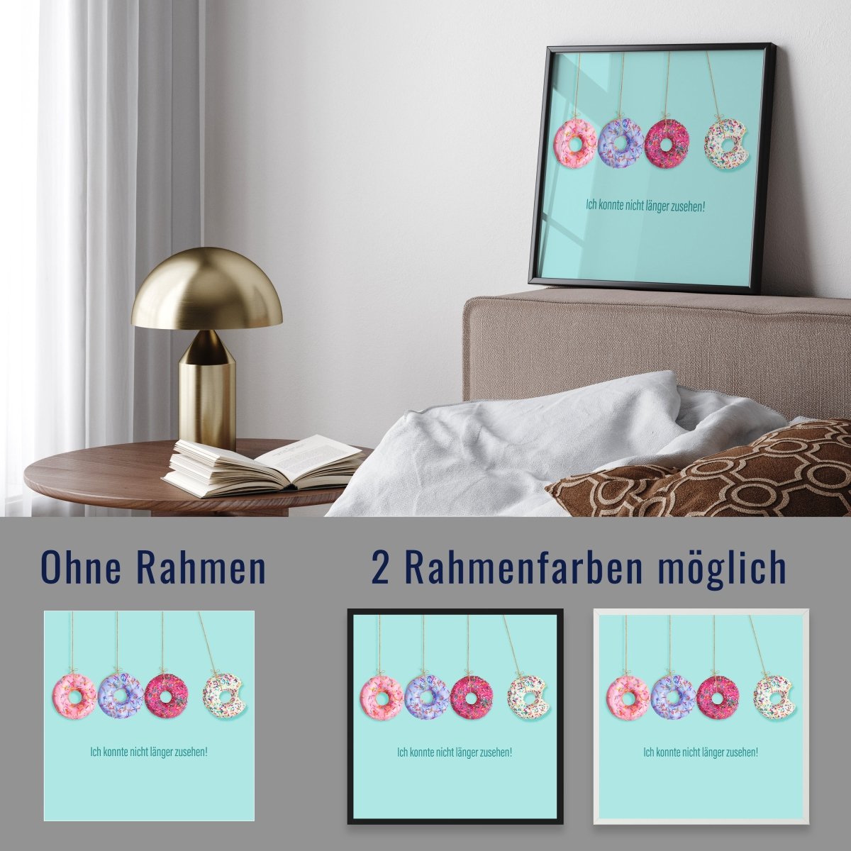 wandmotiv24 Poster, Poster - Donut, Spruch, Motivation - M0207 - Bild 4