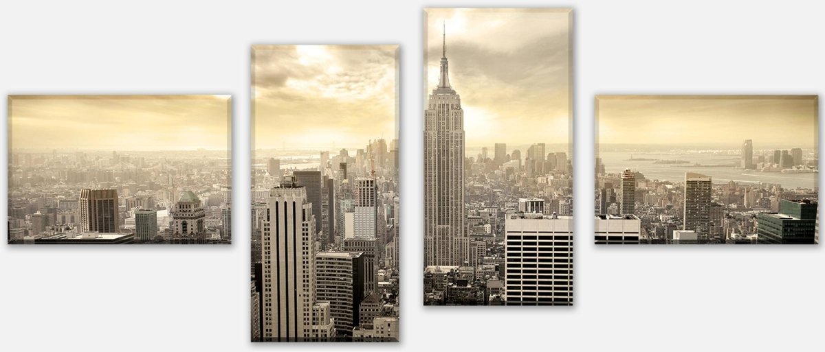 Leinwandbild Mehrteiler New York Skyline View M0221