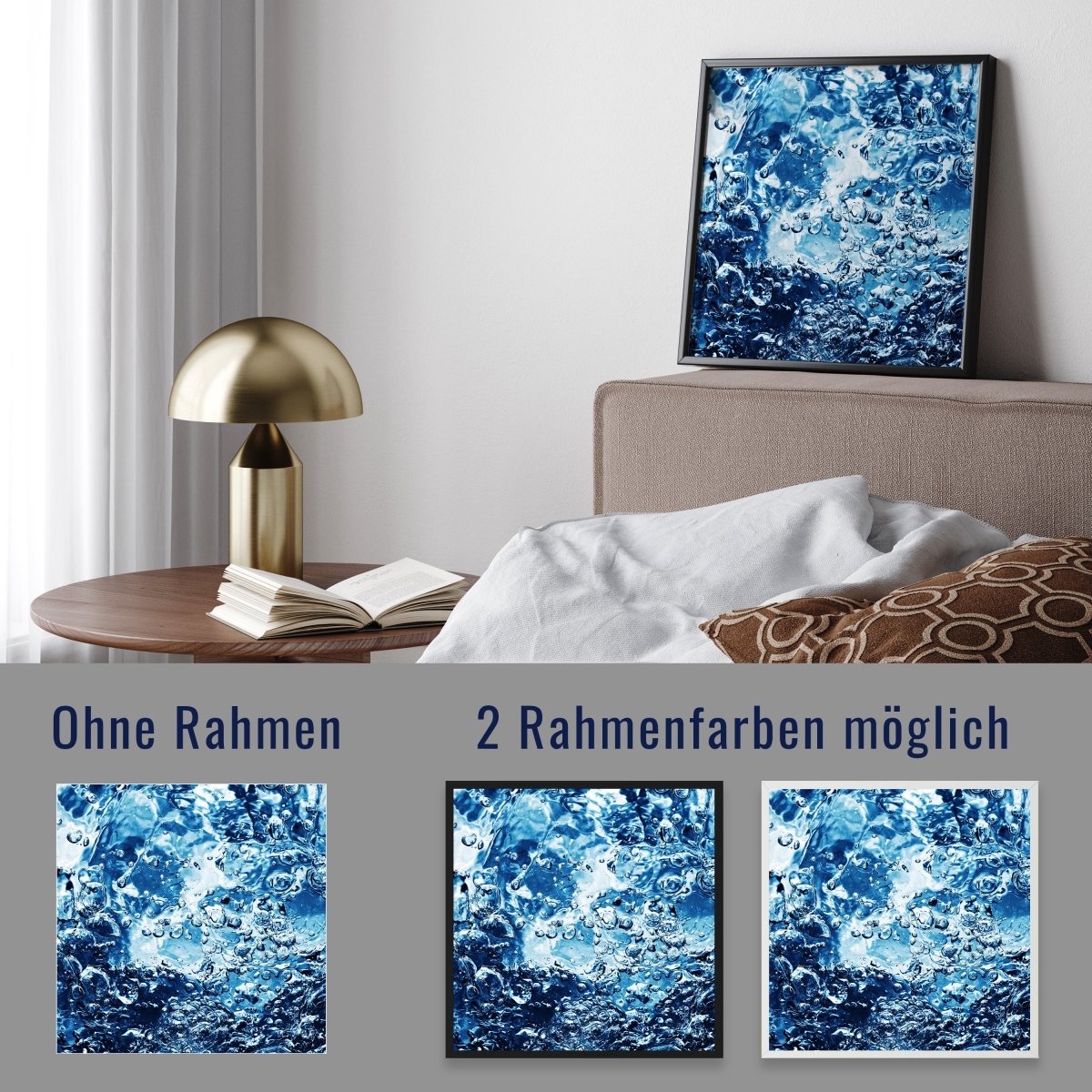 wandmotiv24 Poster, Poster - Unterwasser, Wasser, blau - M0221 - Bild 4