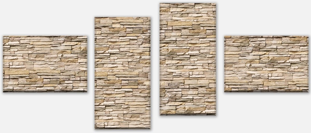 Leinwandbild Mehrteiler Asia Stone Natur M0239