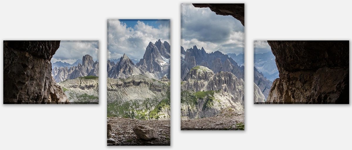 Leinwandbild Mehrteiler Dolomiten Alpen M0247