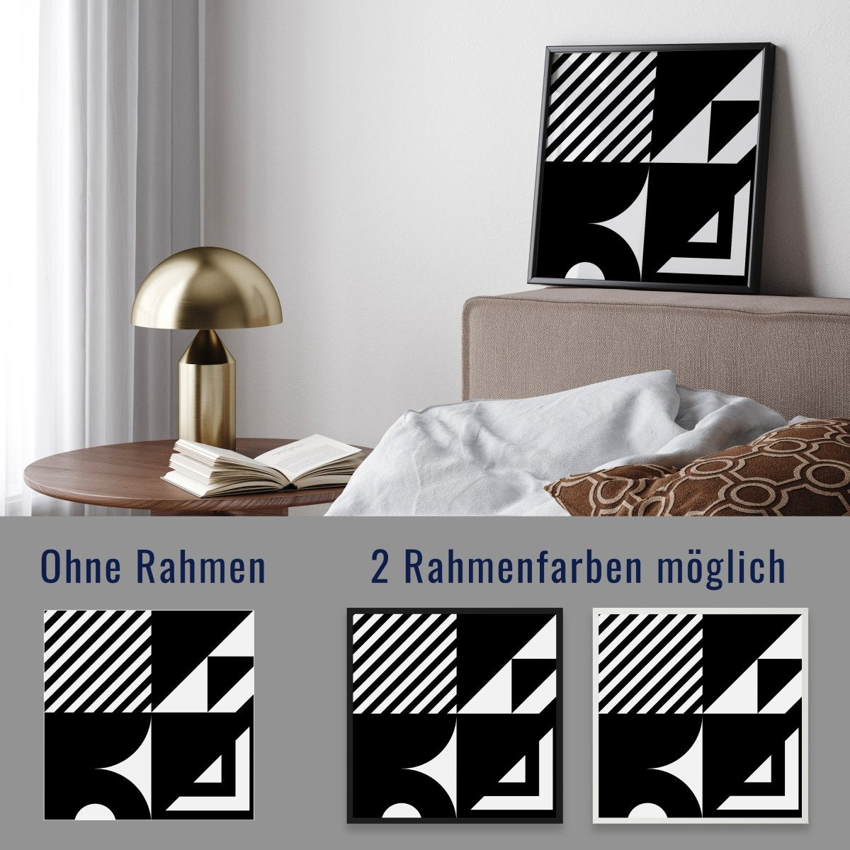 wandmotiv24 Poster, Poster - Abstrakt, Geometrisch, Minimalismus - M0248 - Bild 4