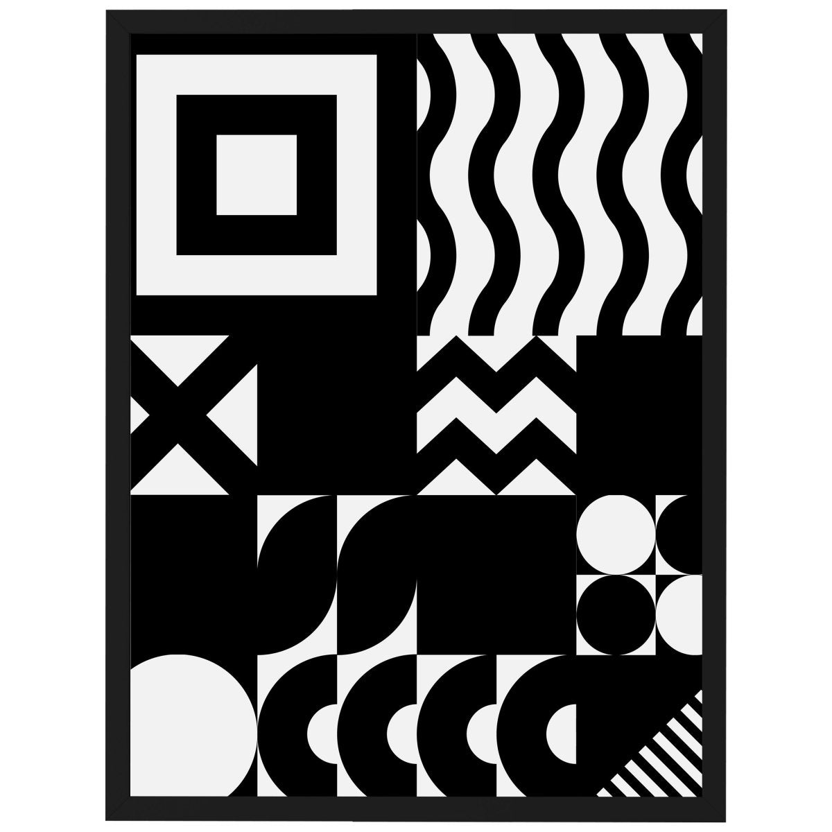 wandmotiv24 Poster, Poster - Abstrakt, Geometrisch, Minimalismus - M0250 - Bild 1