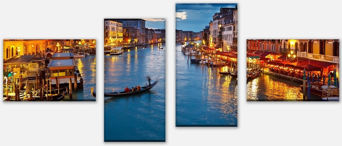 Leinwandbild Mehrteiler Canale Grande Venedig M0252